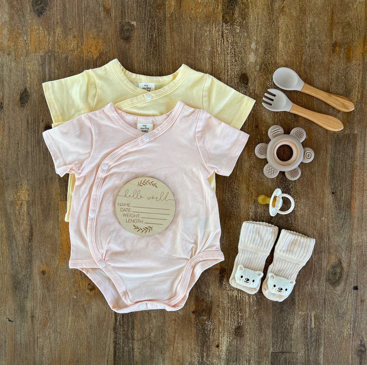 Little Bear Cotton Socks Peach