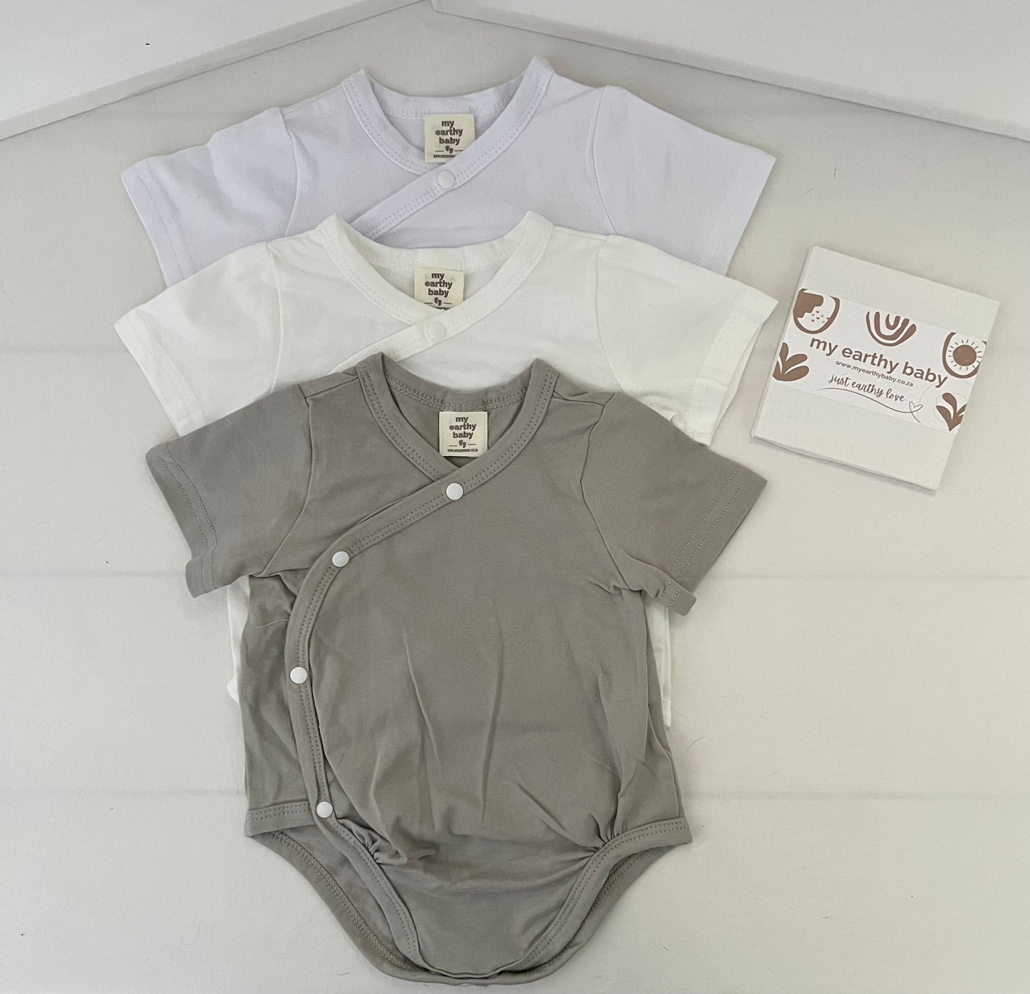 Cool Summer Short Sleeve Onesie (pack of 3)