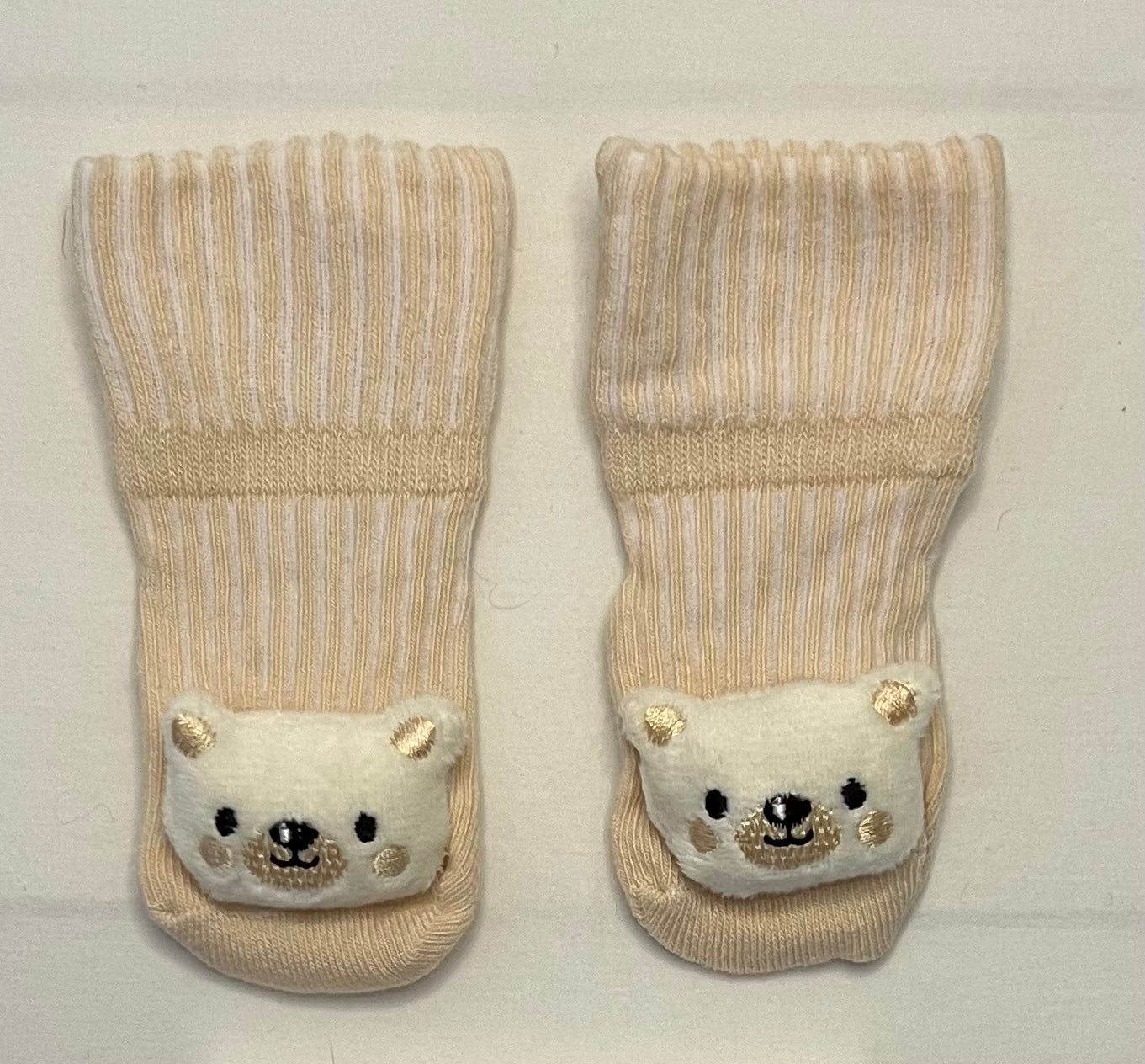Little Bear Cotton Socks Peach