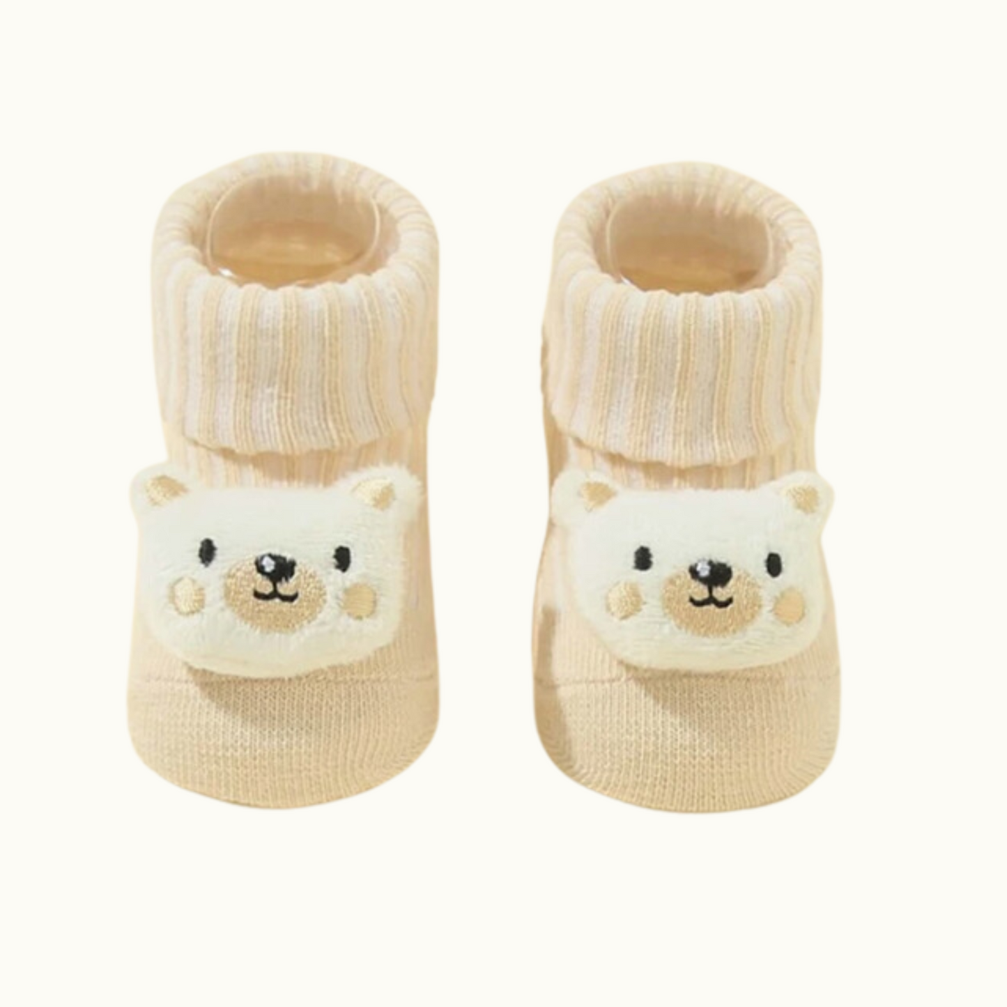 Little Bear Cotton Socks Peach