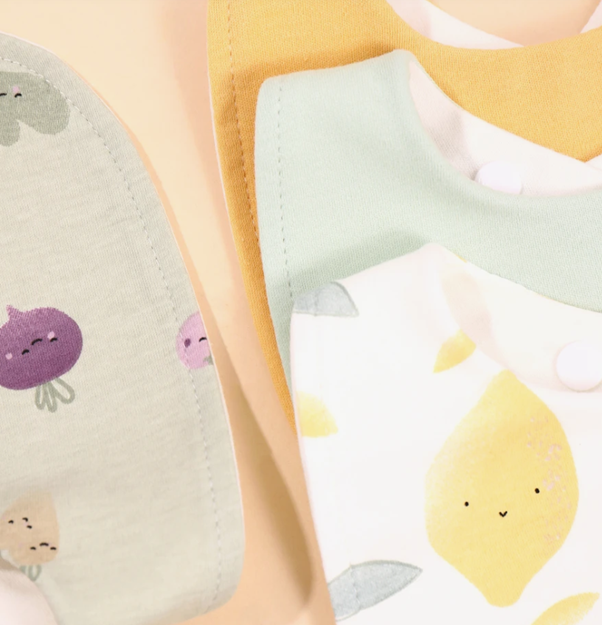 Earthy Lemons Bib Set (Pack of 2)