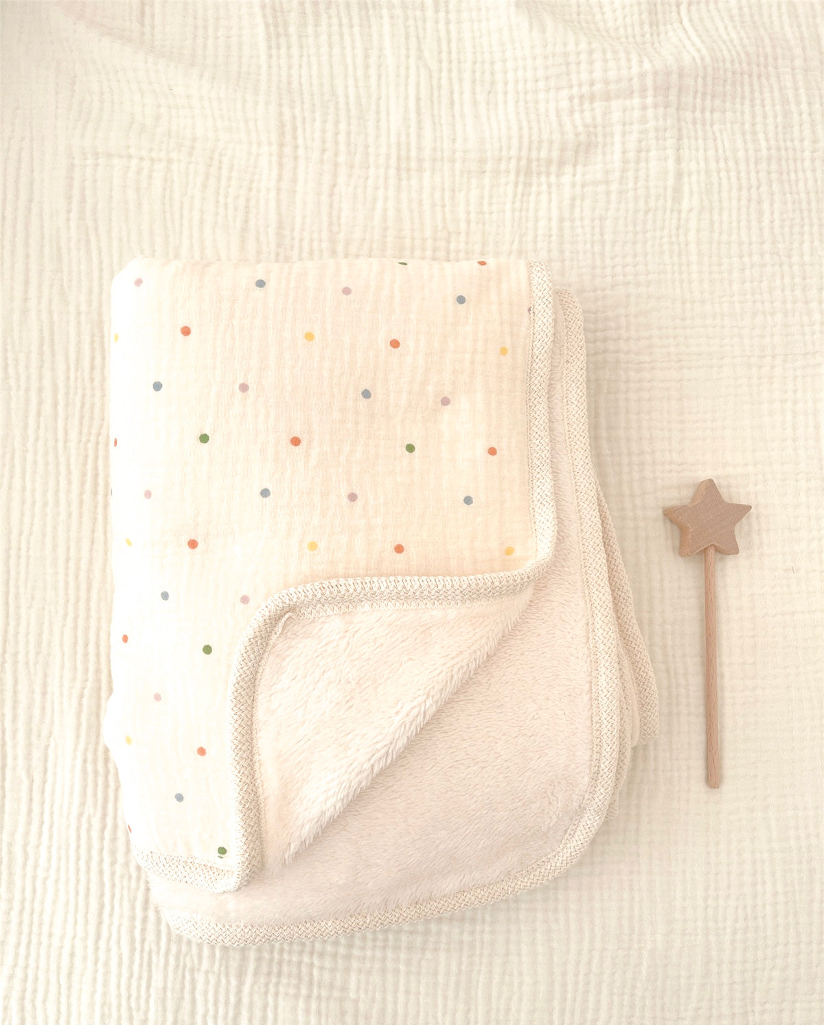 Earthy Cotton and Fluffy Fleece Blanket