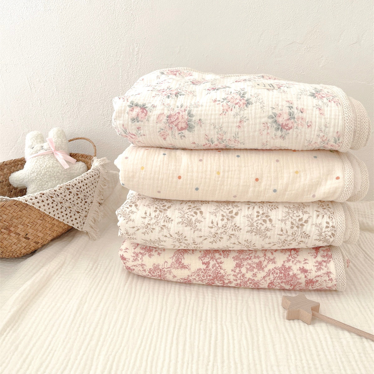 Earthy Cotton and Fluffy Fleece Blanket