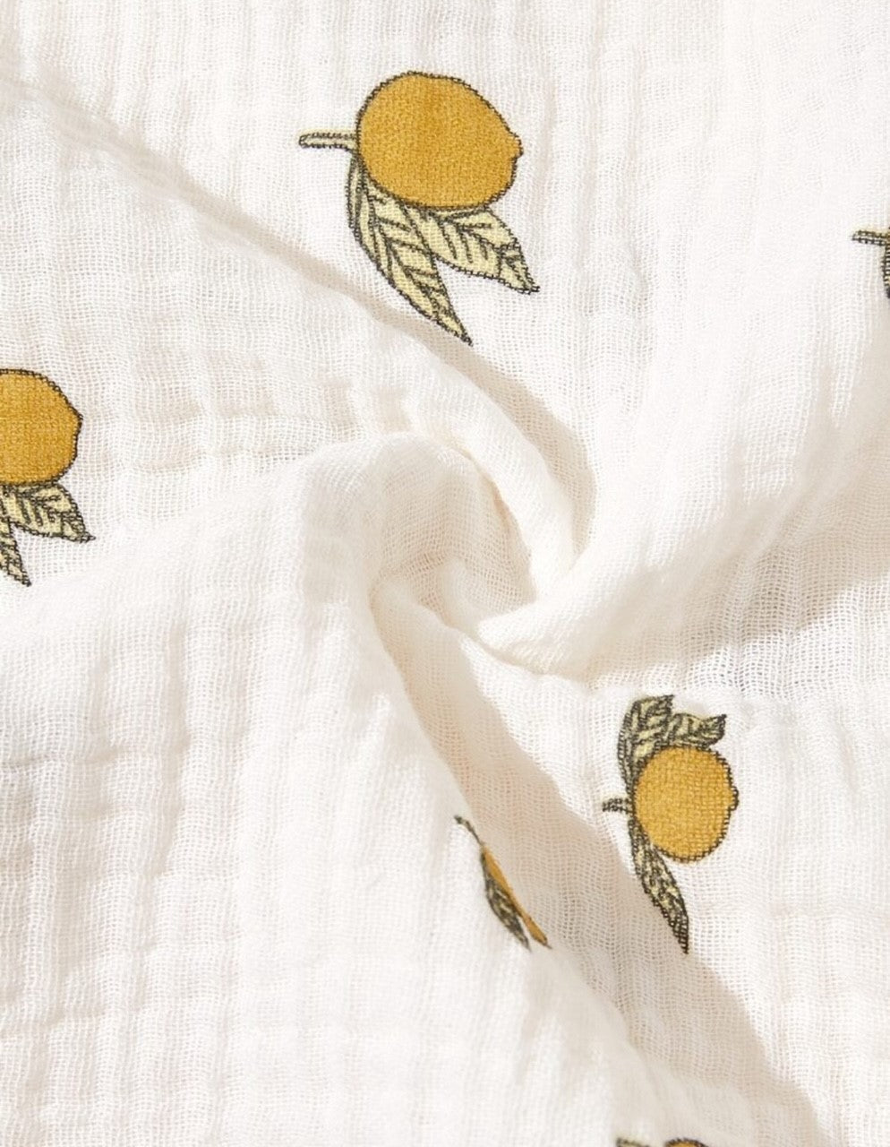 BEIGE AND FRUITY GIFT SET (onesie and hat, blanket, bib, teether, pacifier, hello world)