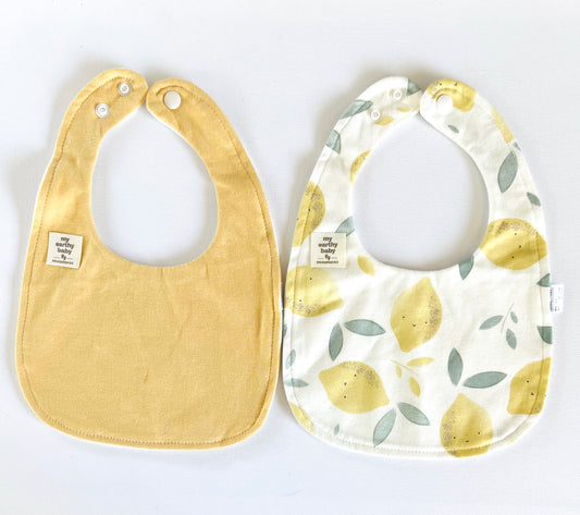 Earthy Lemons Bib Set (Pack of 2)