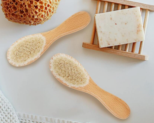 Earthy Wooden Baby Brush