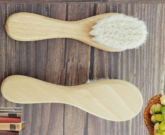 Earthy Wooden Baby Brush