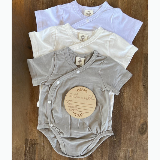 Cool Summer Short Sleeve Onesie (pack of 3)